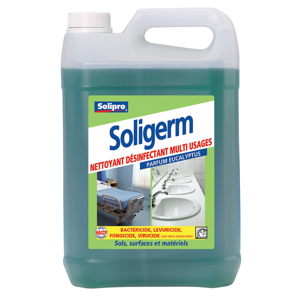 SOLIGERM Dsinfectant nettoyant surodorant Solipro Soligerm eucalyptus 5 L