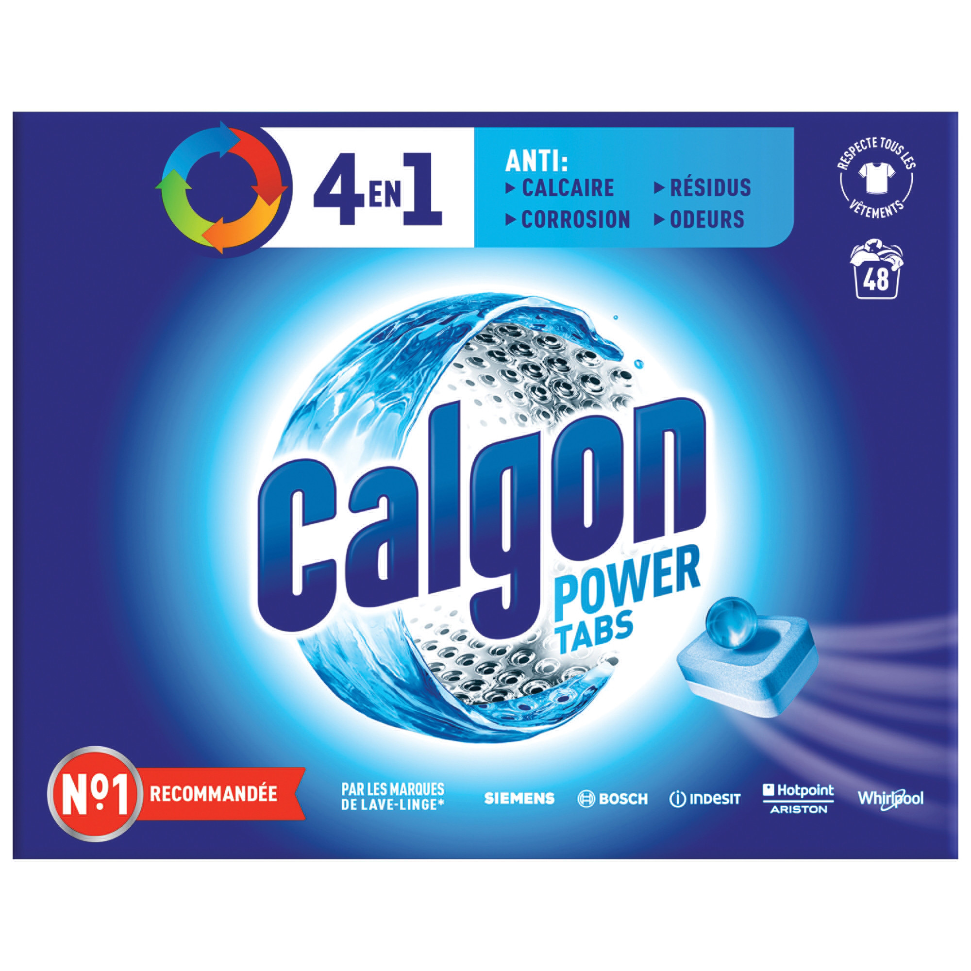 Tablettes Anti calcaire 4 En 1 Calgon La Pack De De 48 Tablettes - vue 2