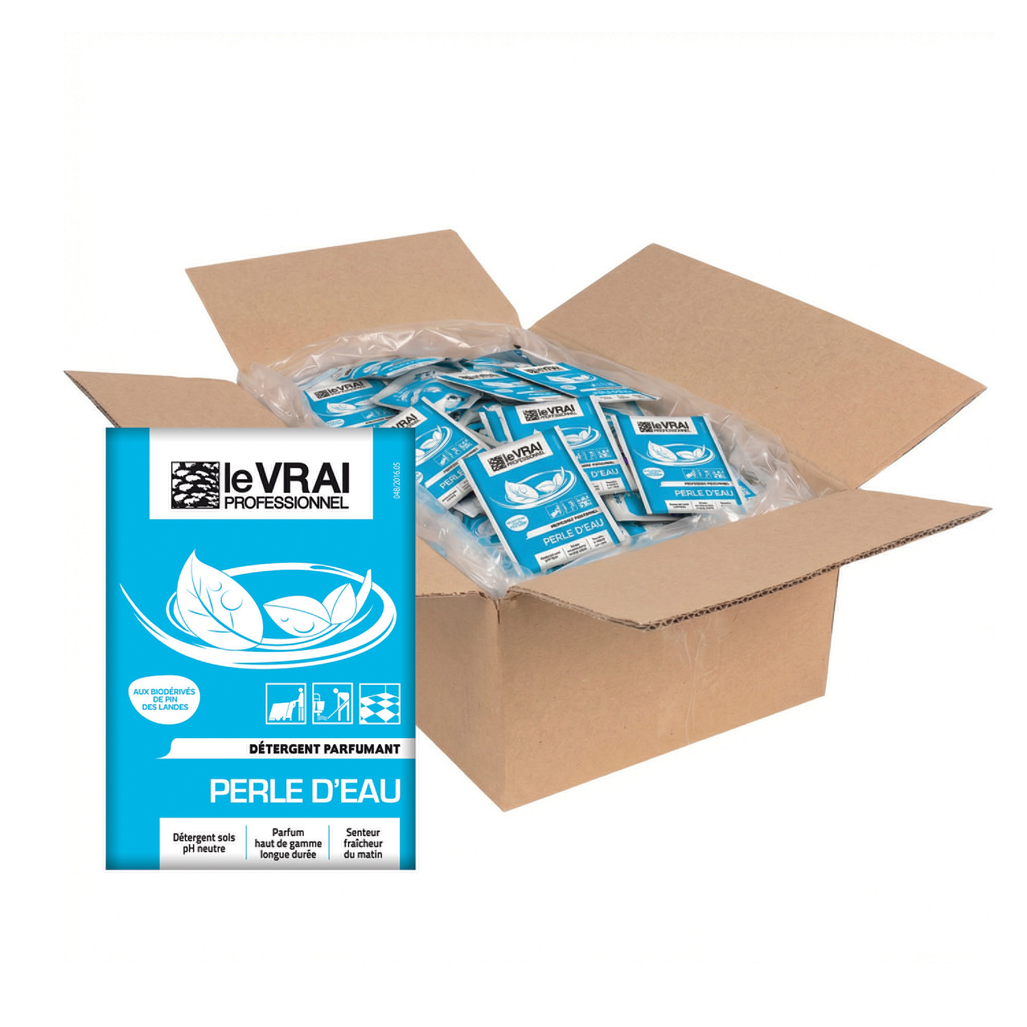 Nettoyant surodorant Le Vrai Perle d'eau 16 ml, lot de 125 doses