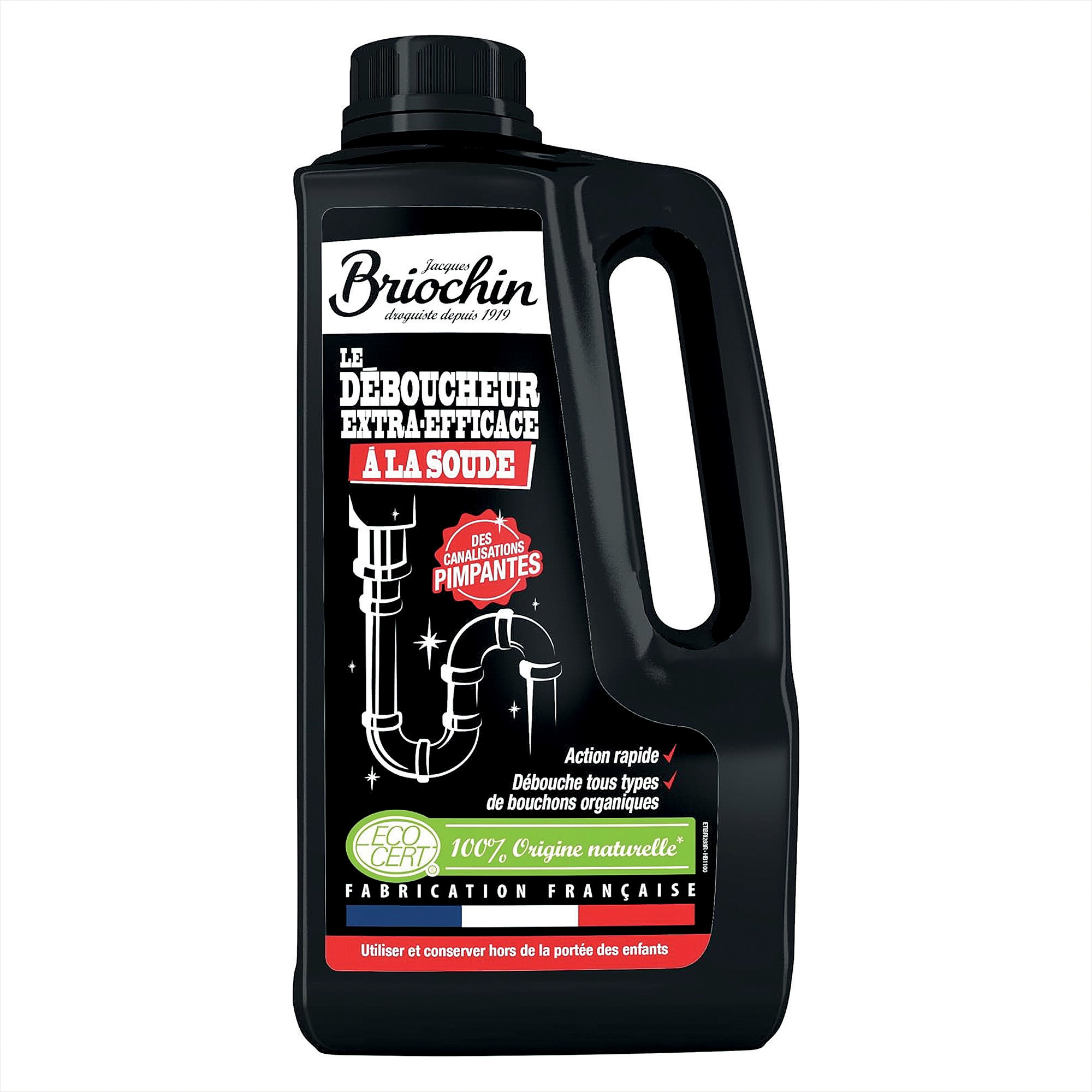 Briochin gel déboucheur extra puissant à la soude écocert 900 ml - vue 2