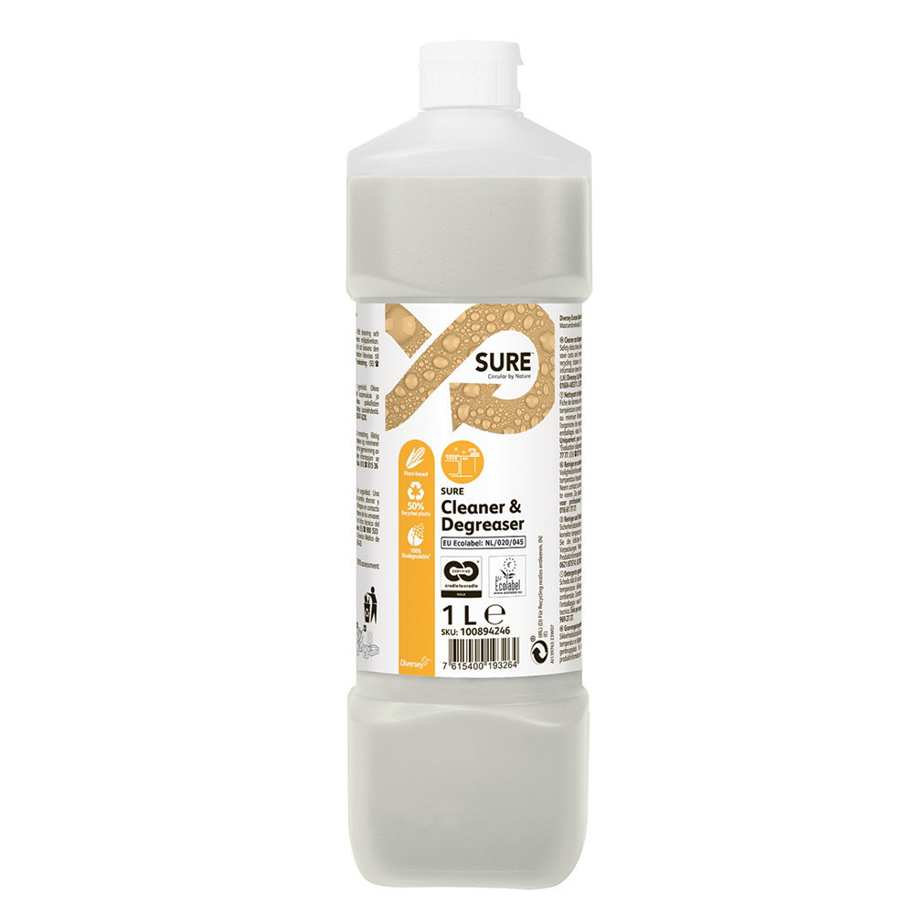 DIVERSEY Nettoyant dgraissant multi-surfaces SURE 1 L