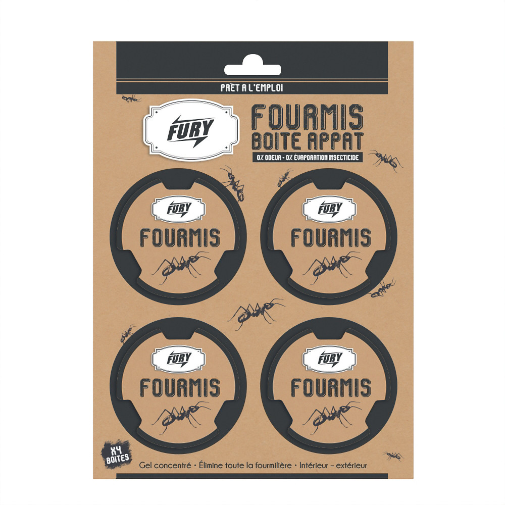 FURY Appts fourmis Fury, lot de 4