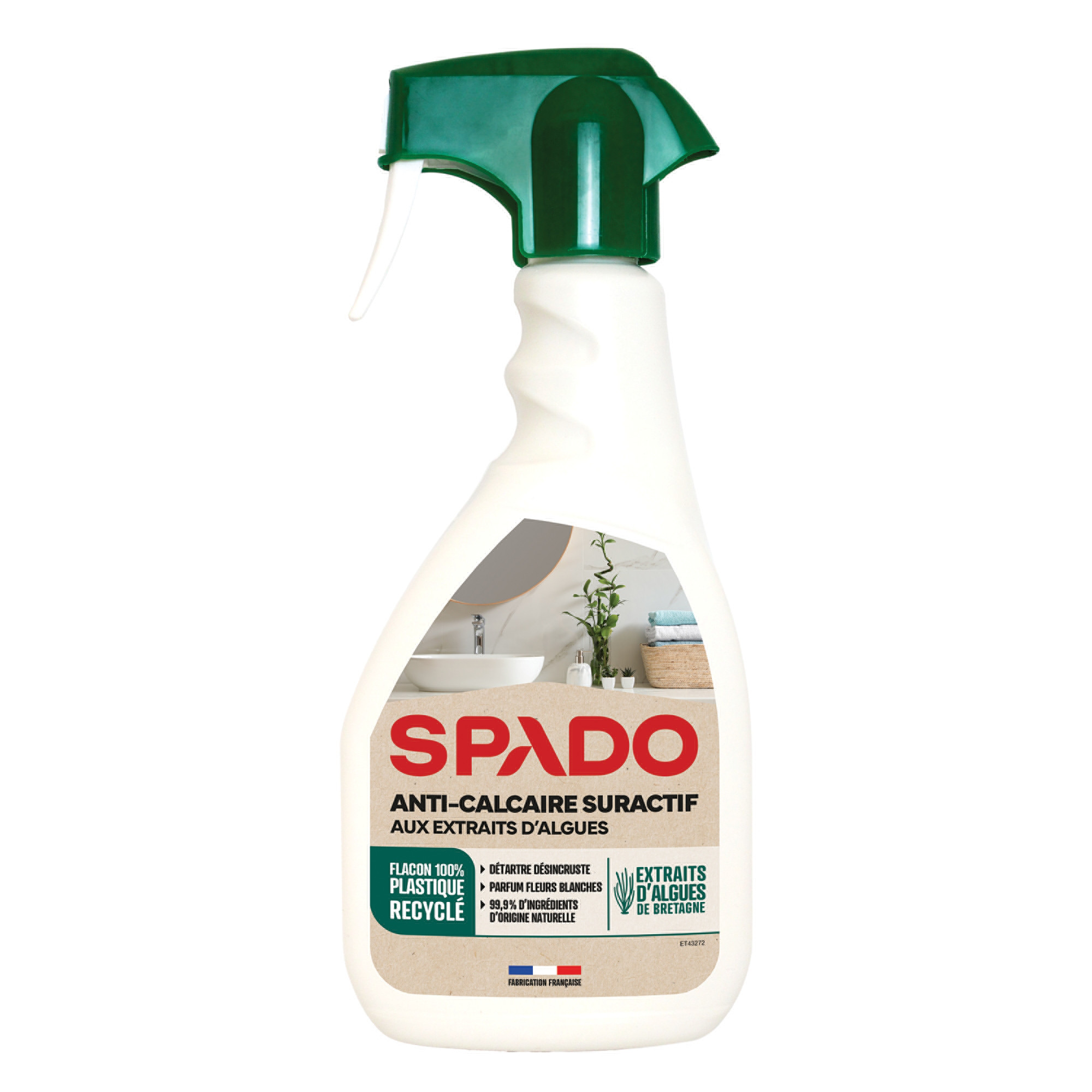 Nettoyant détartrant anticalcaire Spado Extraits d'Algues 500 ml