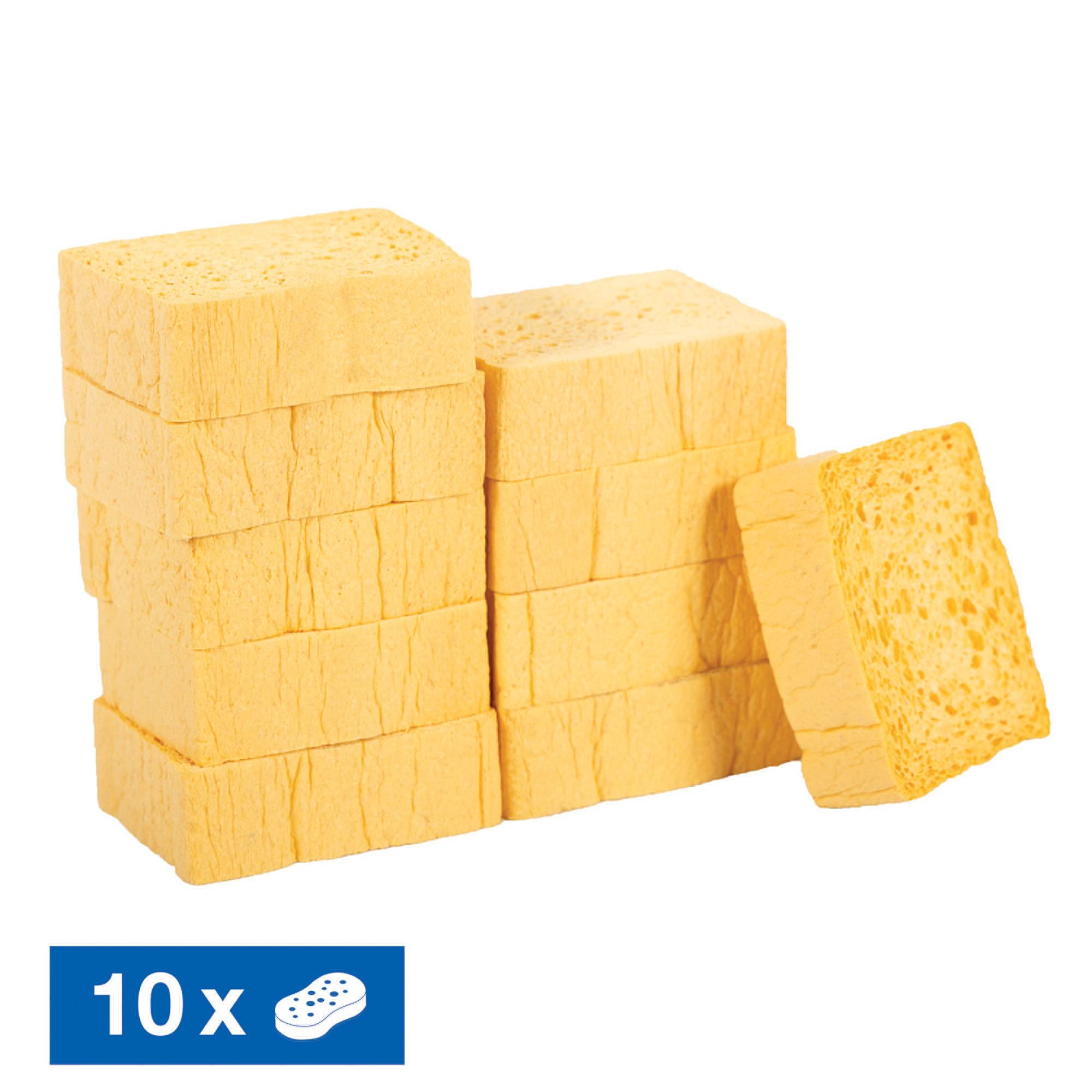 10 éponges sèches Spontex Azella 40 tradition +