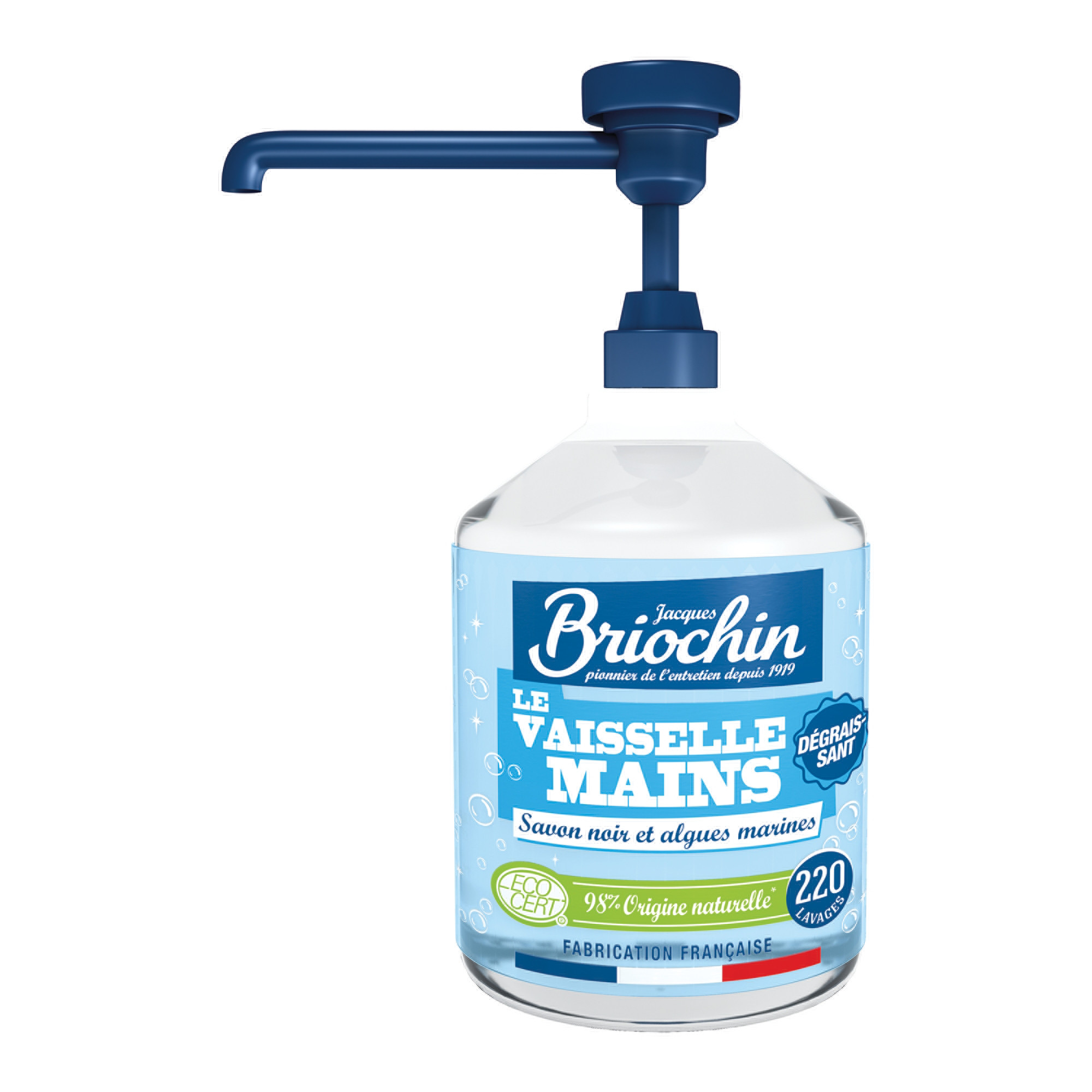 Liquide vaisselle et mains Briochin Savon noir et Algues marines 500 ml