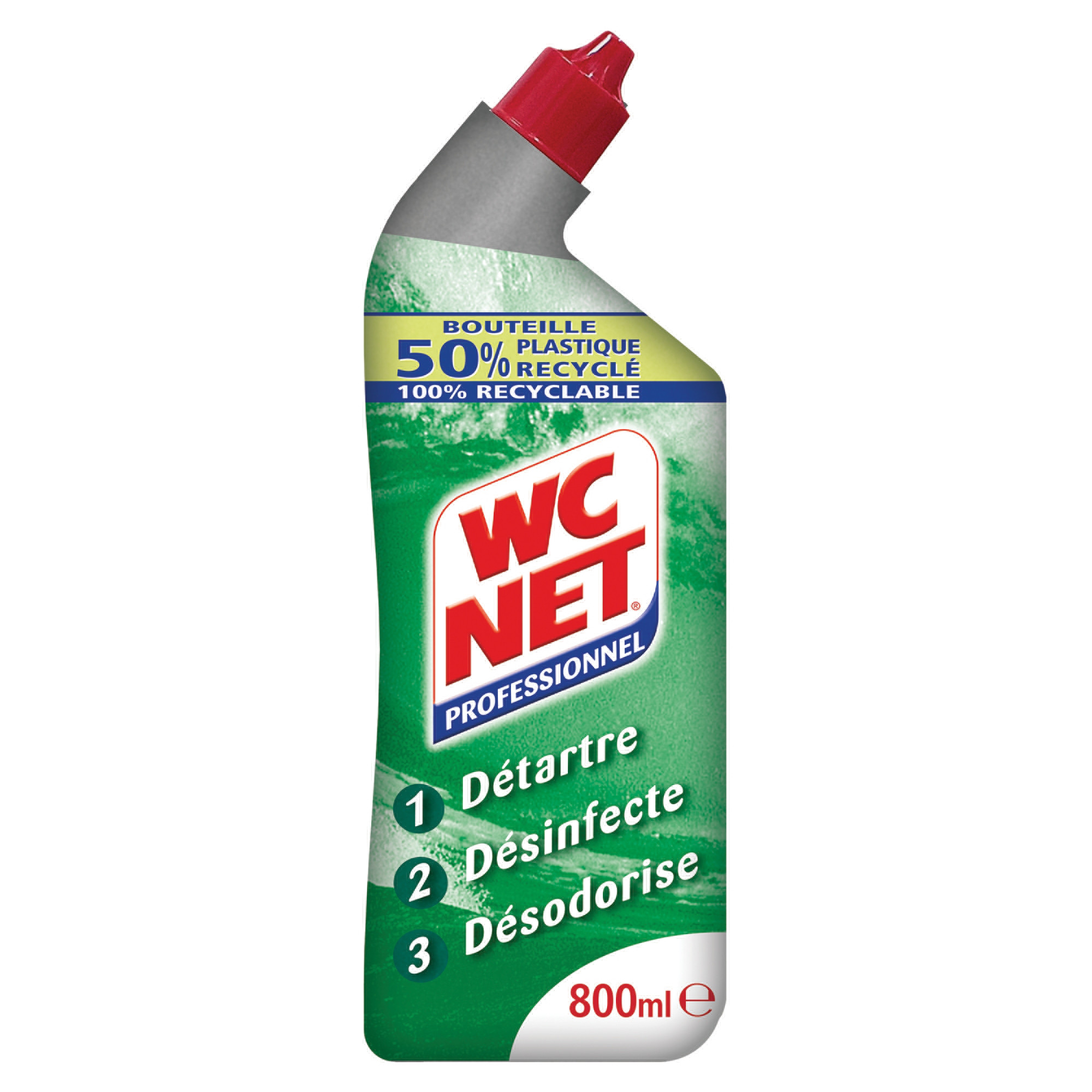 WC NET Gel WC désinfectant détartrant WC Net triple action 800 ml