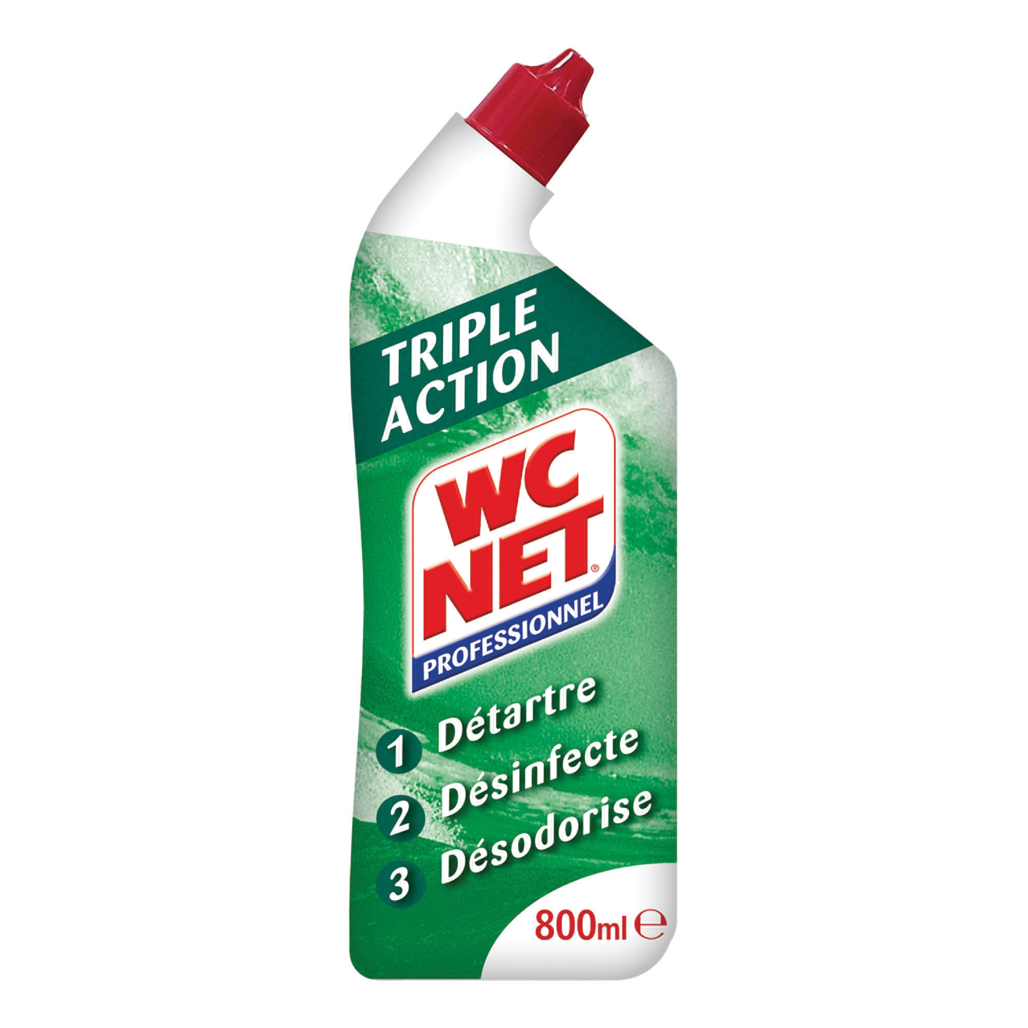 WC NET Nettoyant WC professionnel triple action ultra concentré 800 ml - vue 2