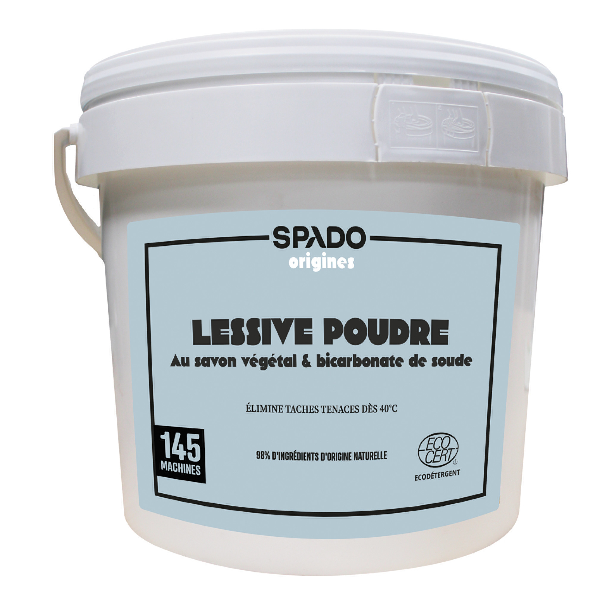 Lessive poudre labellisée Spado 8,7 kg, 145 lavages