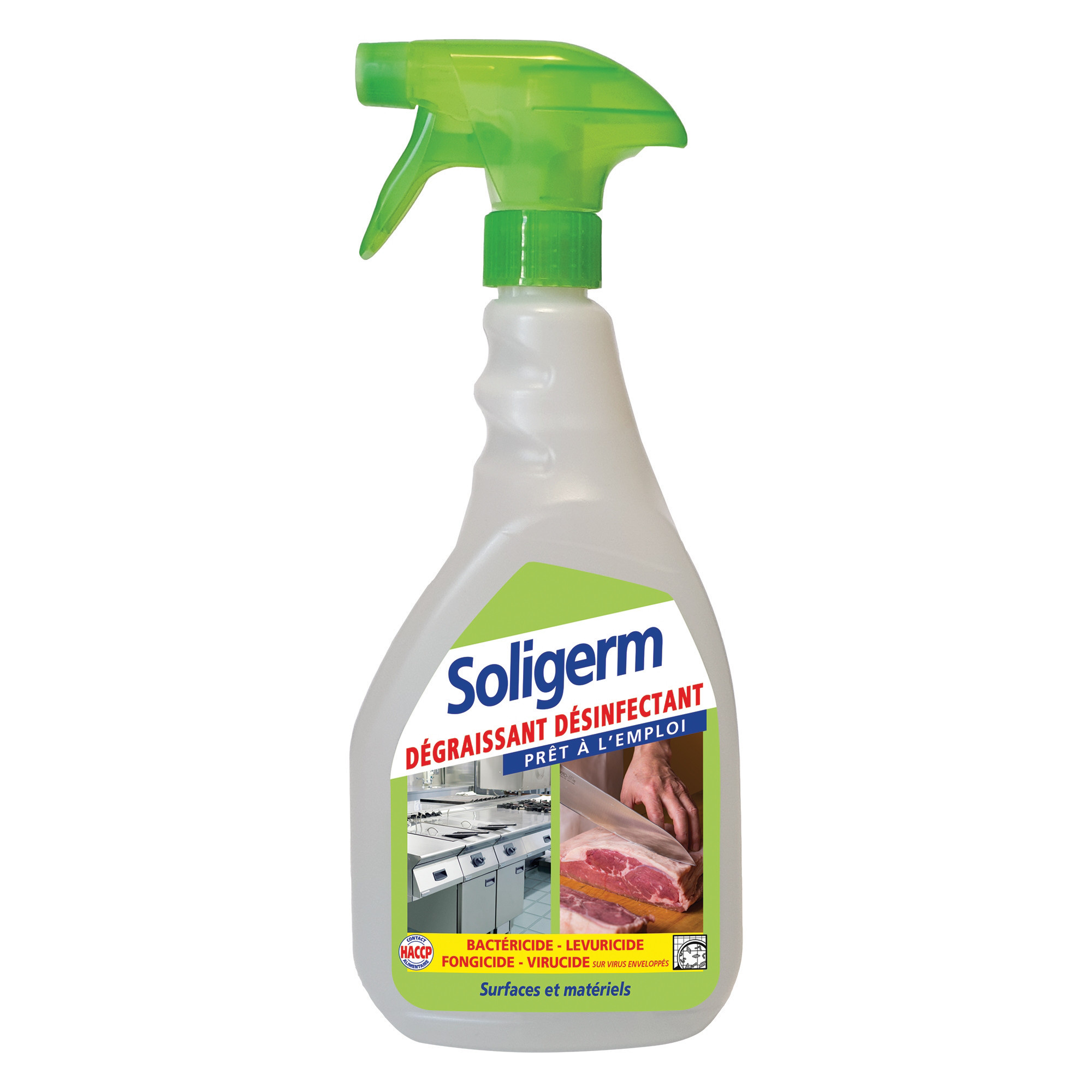 SOLIGERM Dégraissant cuisine désinfectant HACCP Solipro Soligerm 750 ml