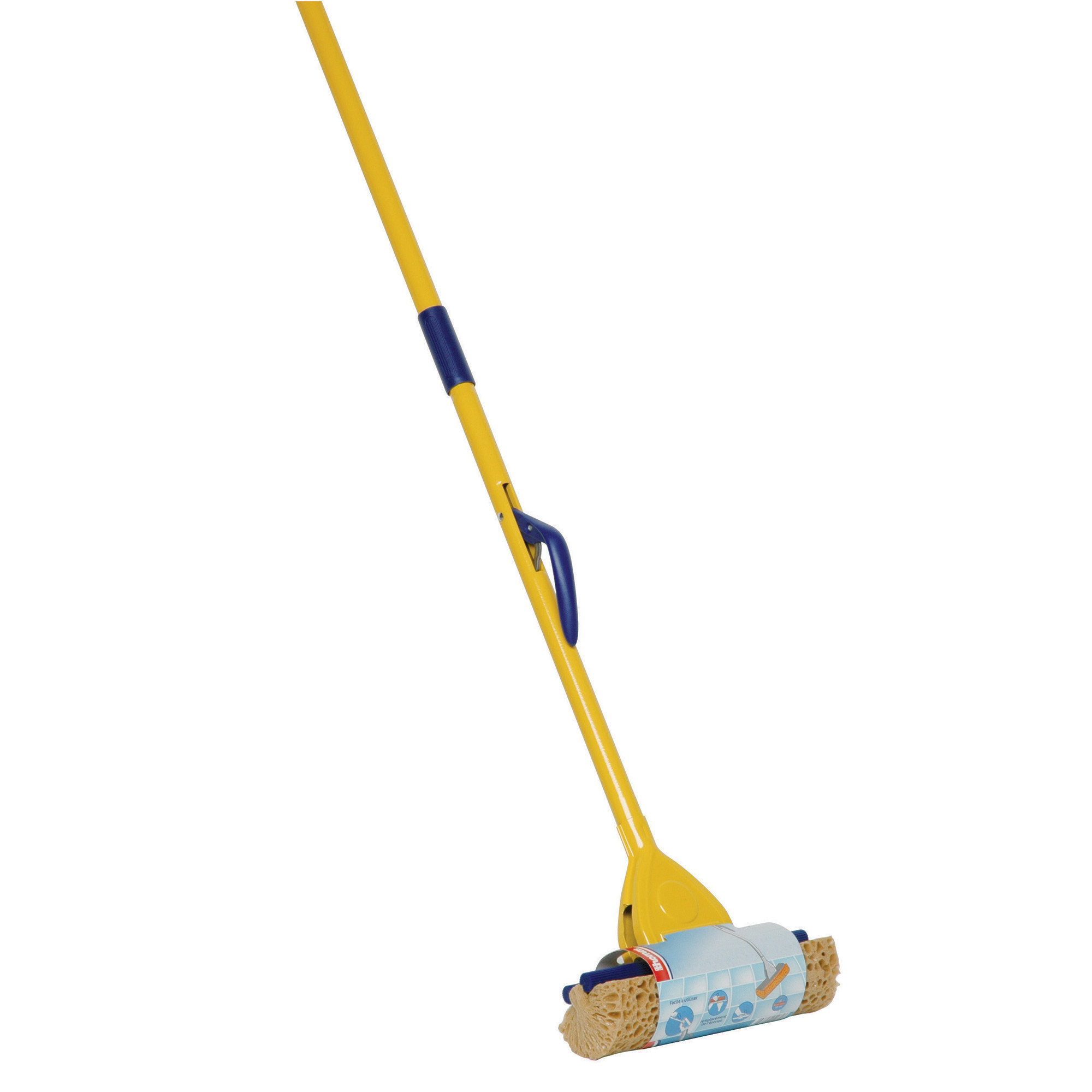 THOMAS Le balai lave sol éponge + le manche en métal