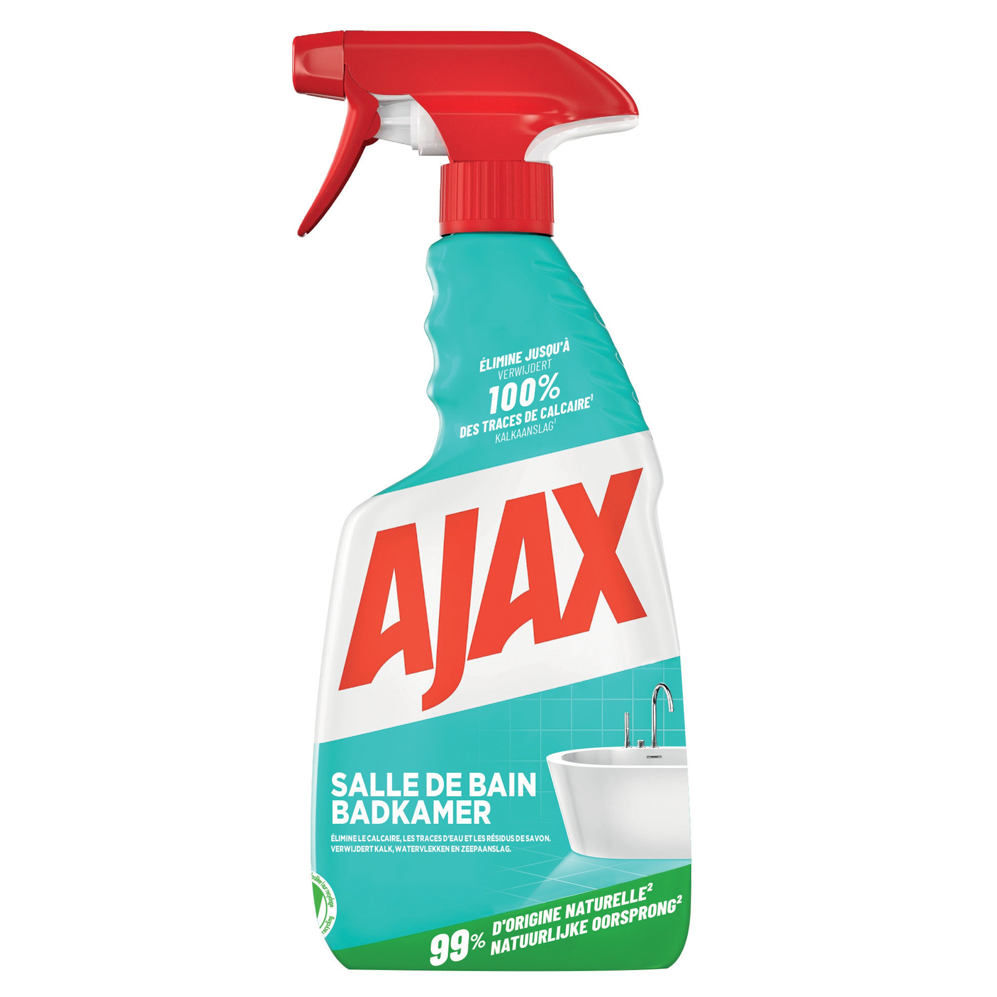 Nettoyant sanitaires détartrant surpuissant Ajax salle de bain 500 ml