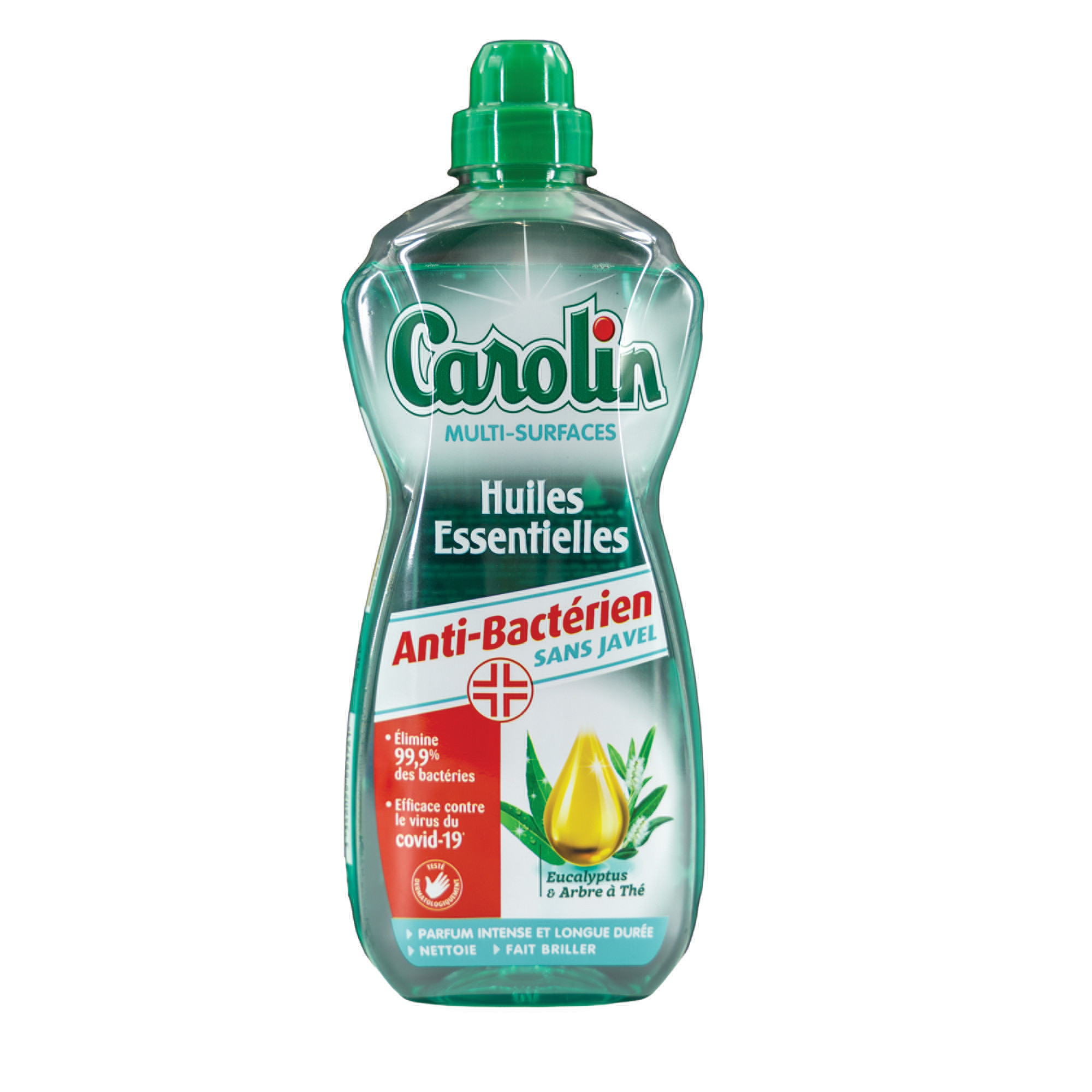 Nettoyant multi-usages antibactérien parfumé Carolin arbre à thé 1 L
