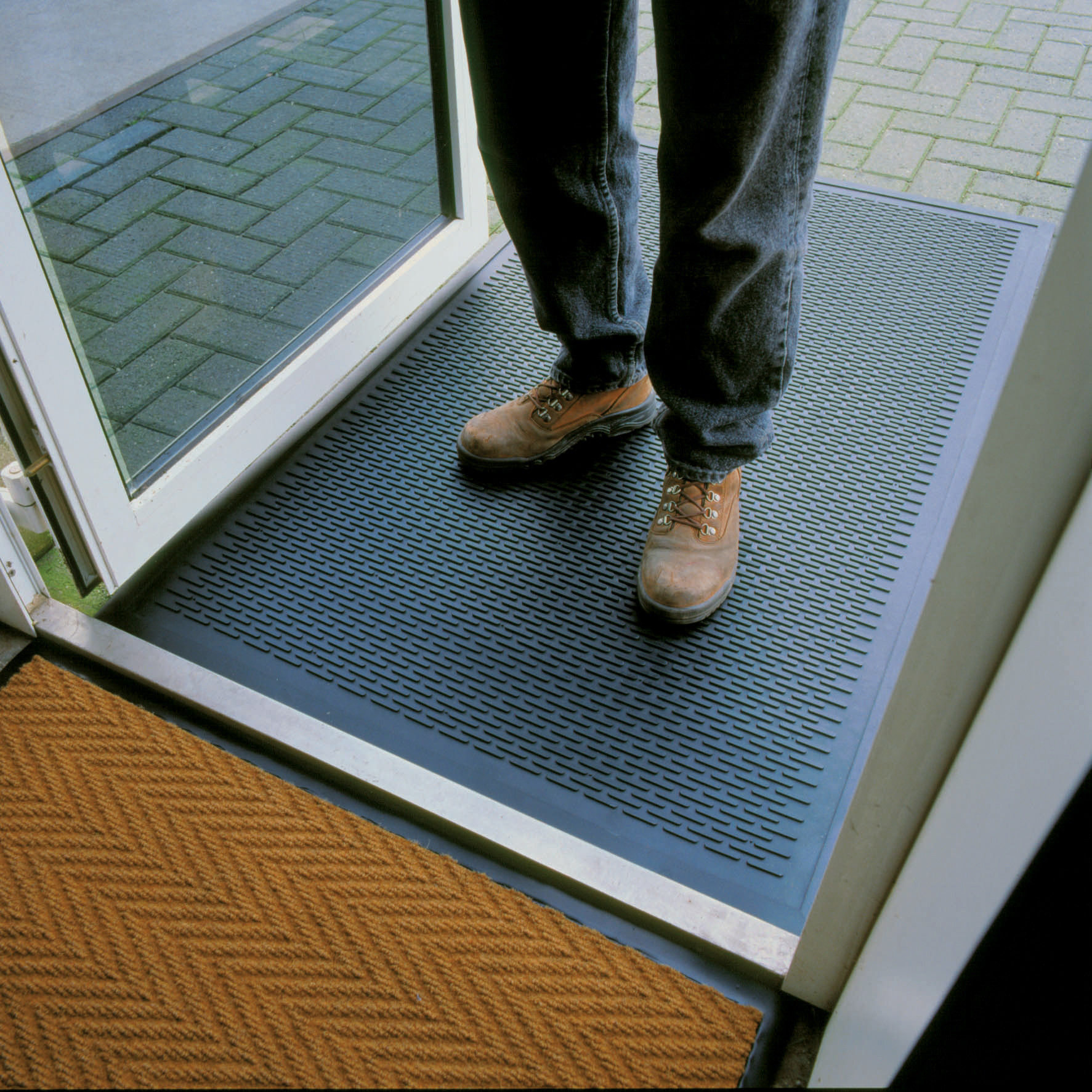 NOTRAX Tapis d'entrée grattant à lamelles 0,90 x 1,50 m