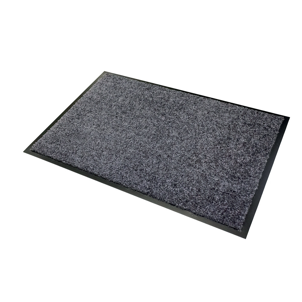 Tapis d'accueil absorbant Wash & Clean 0,90 x 1,20 m gris
