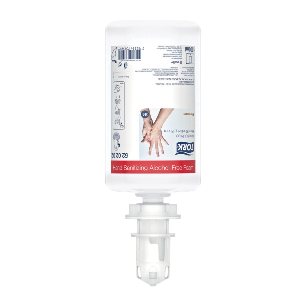 TORK Mousse dsinfectante mains sans alcool Tork S4 1 L, lot de 6 cartouches