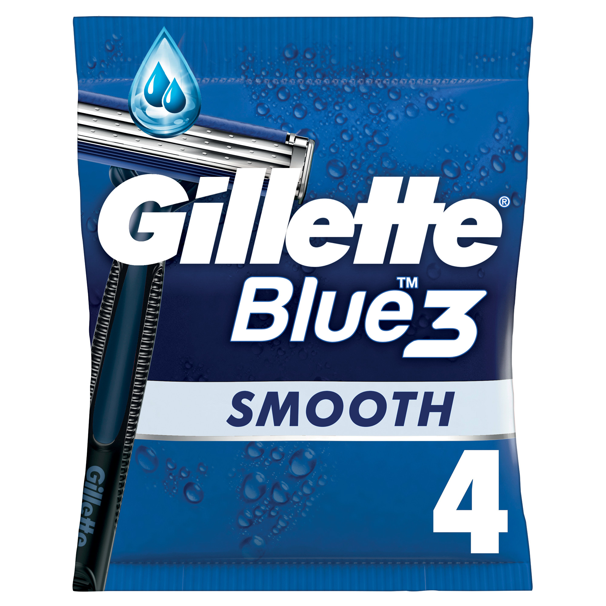 Gillette Blue3 Rasoirs Jetables Smooth X 4 - vue 2