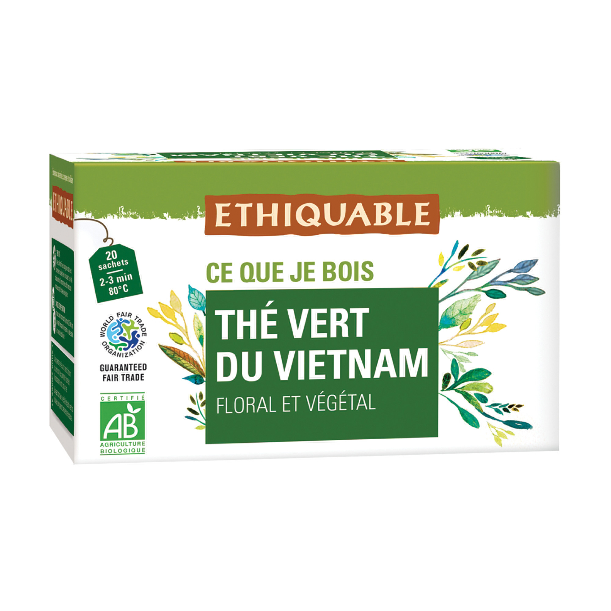 2 paquets Thé Vert de Ceylan Ethiquable