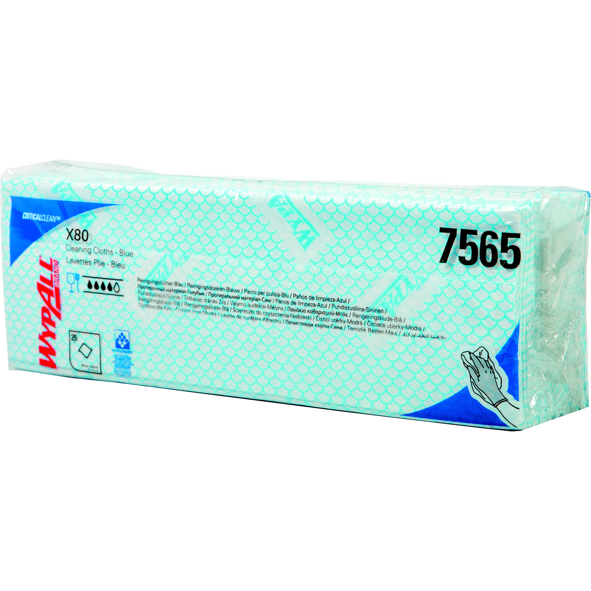 50 lavettes non-tissées Wypall X50 Kimberly-Clark bleu
