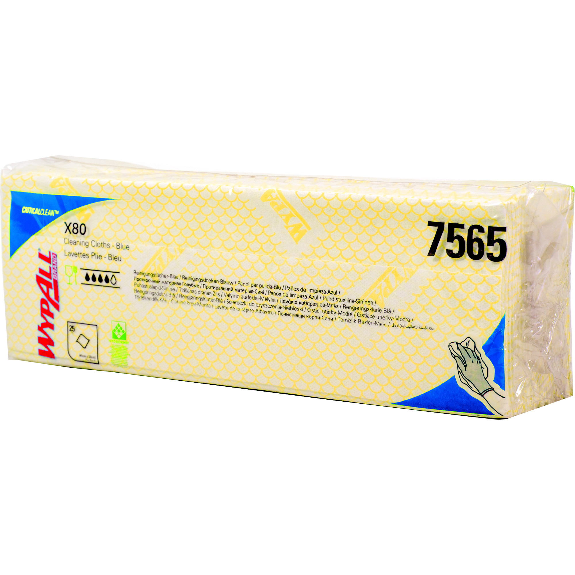 50 lavettes non-tissées Wypall X50 Kimberly-Clark jaune