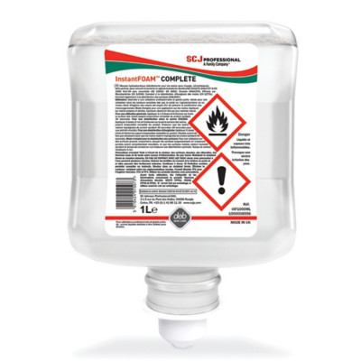 Mousse hydroalcoolique abattant WC Deb Instant Foam 1 L, lot de 6 cartouches