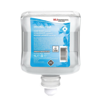 Cartouches savon mousse mains Deb Original 1 L, lot de 6