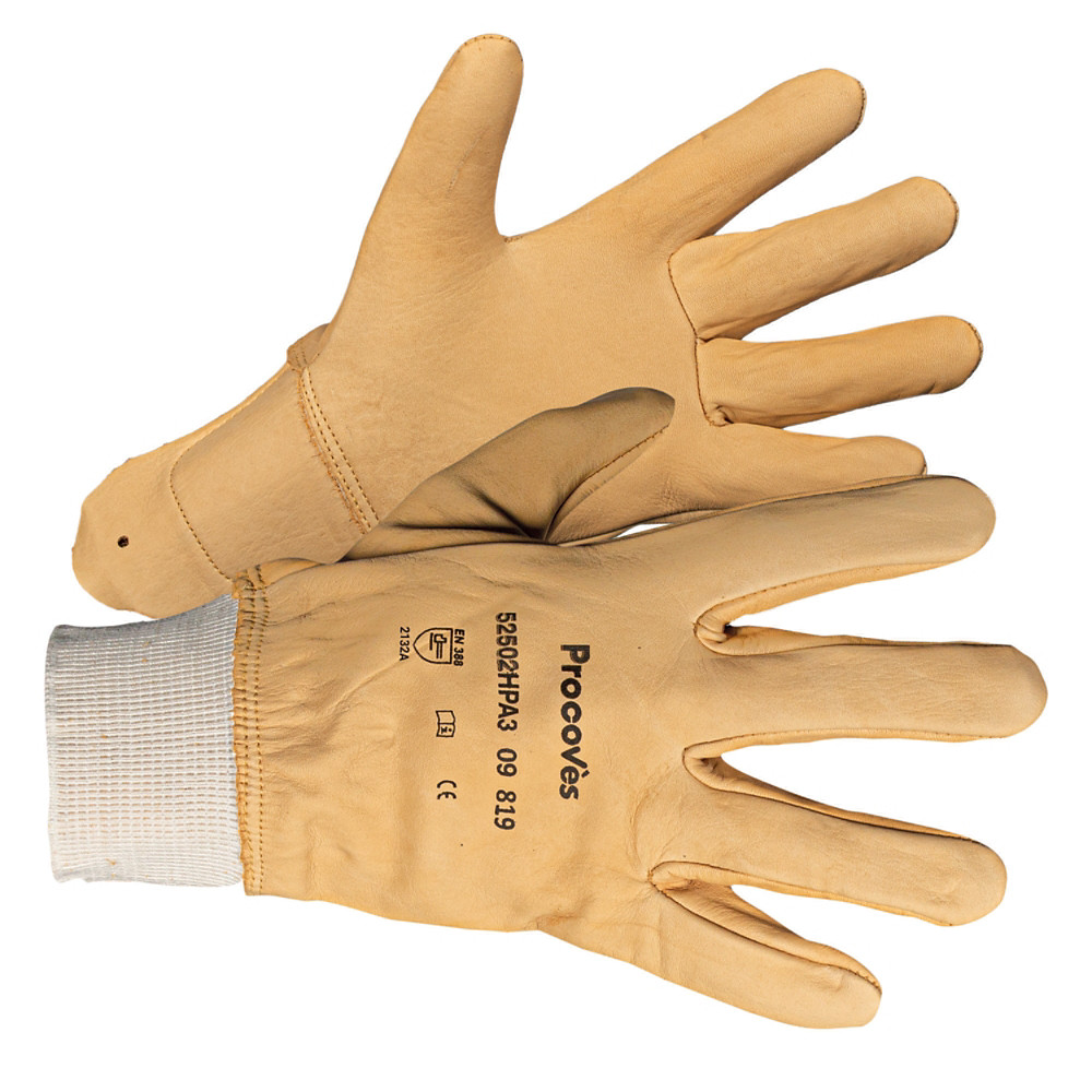 PROCOVES INDUSTRIE Gants de manutention en cuir taille 10, la paire