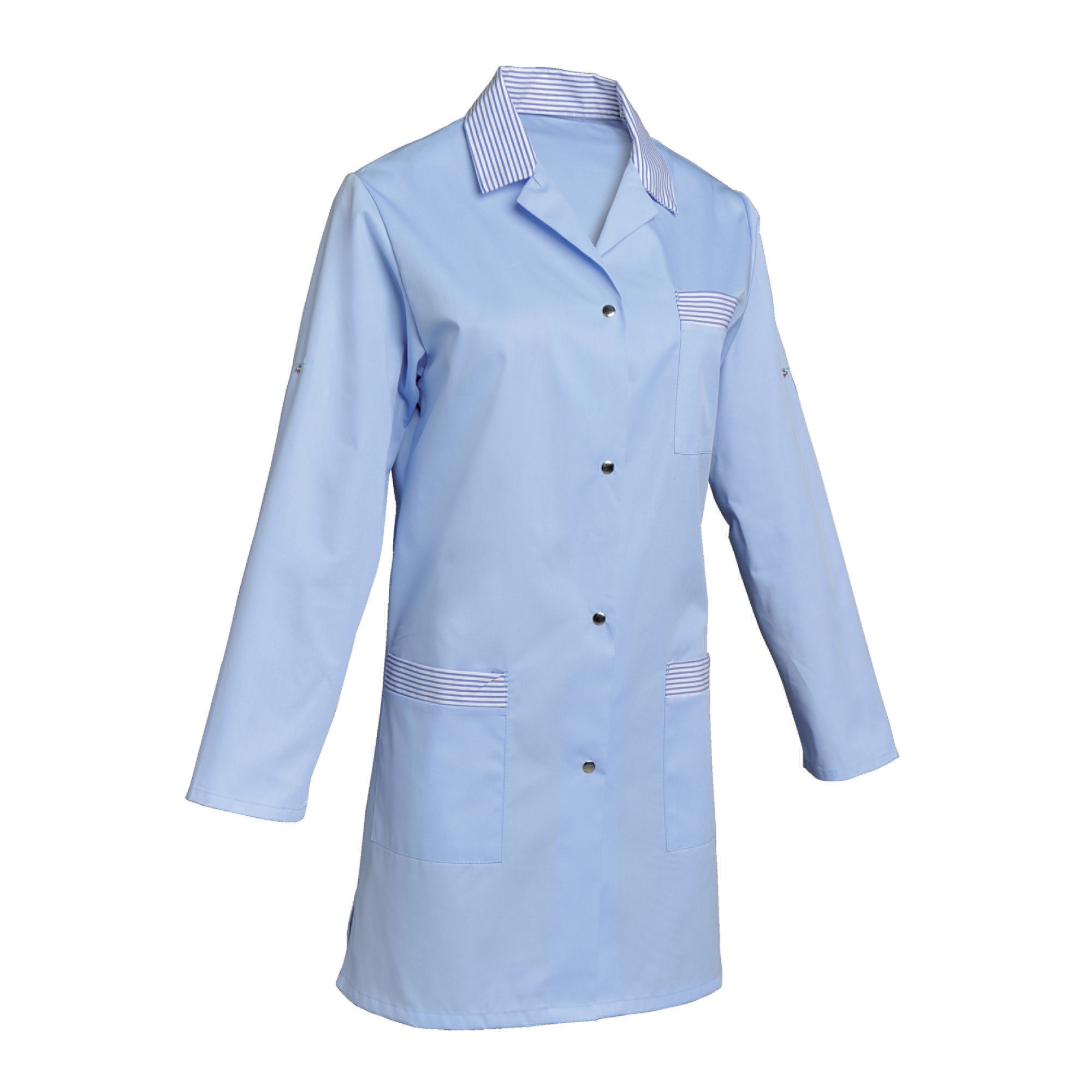 Tunique femme bleu ciel à manches réglables, taille 36/38