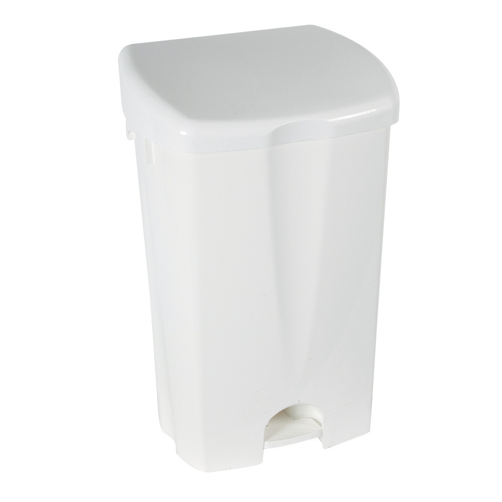 ICA Poubelle à pédale blanche 25 L