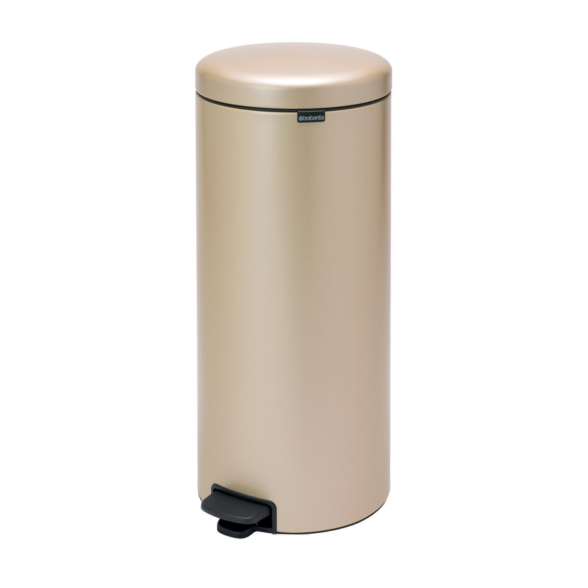 Poubelle à pédale coloris champagne Brabantia NewIcon 30 - vue 2