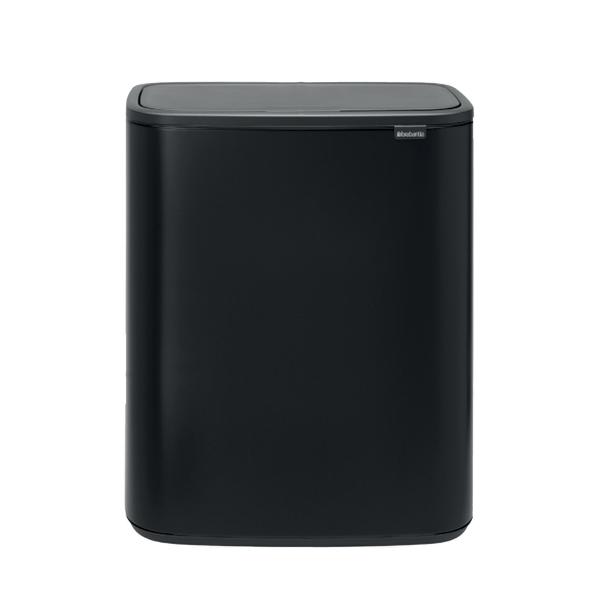 Poubelle Bo Touch Bin Brabantia 2 x 30 L, noir mat