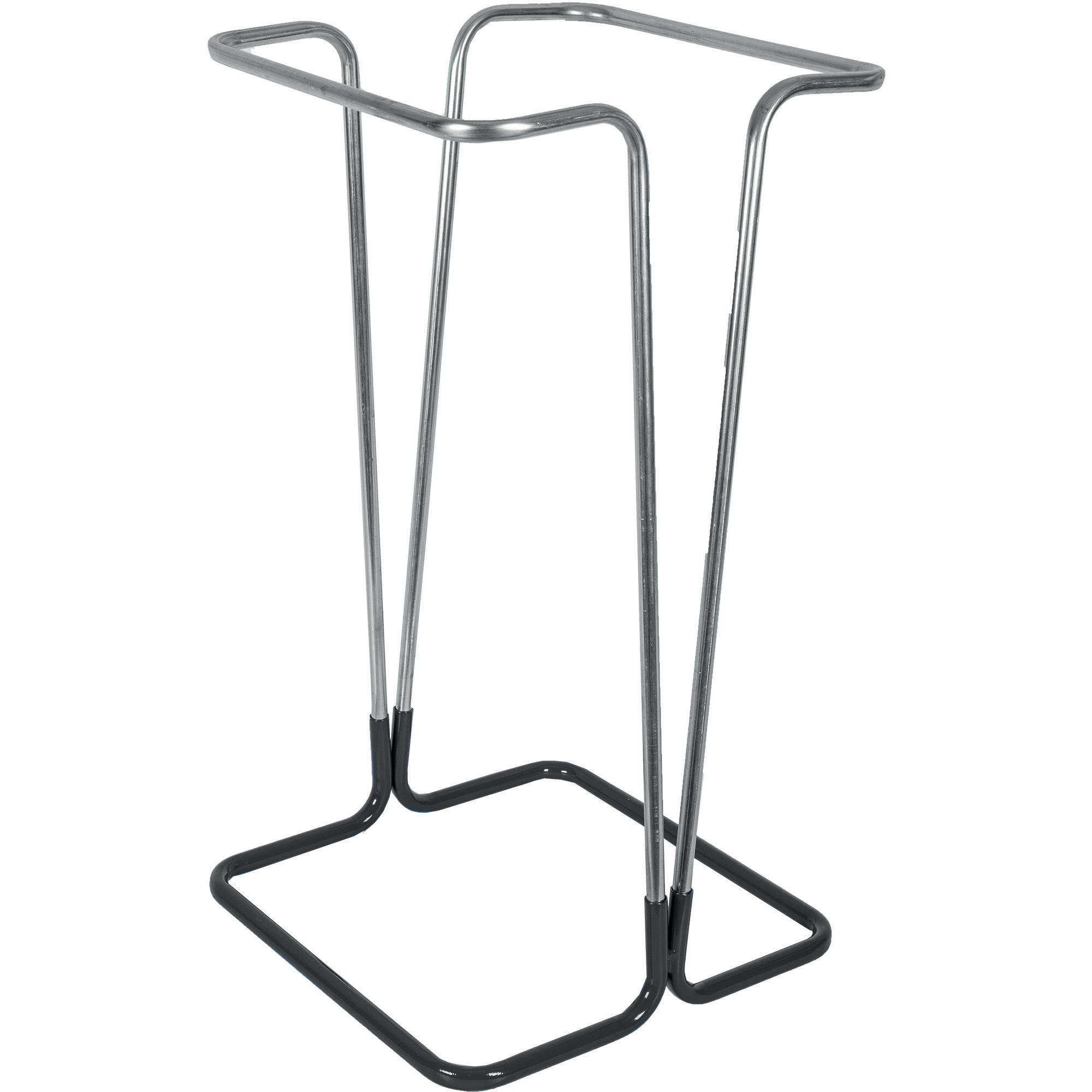 Support sac poubelle d'intérieur sur pied noir sans couvercle 110 L