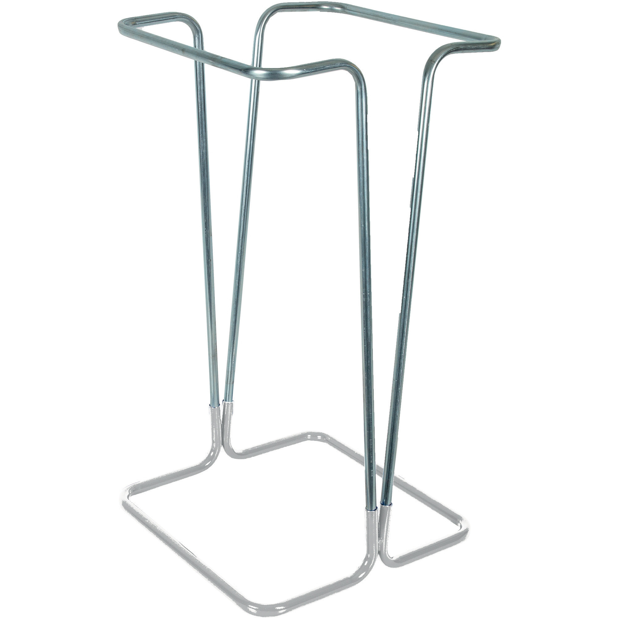 Support sac poubelle d'intérieur sur pied blanc sans couvercle 110 L