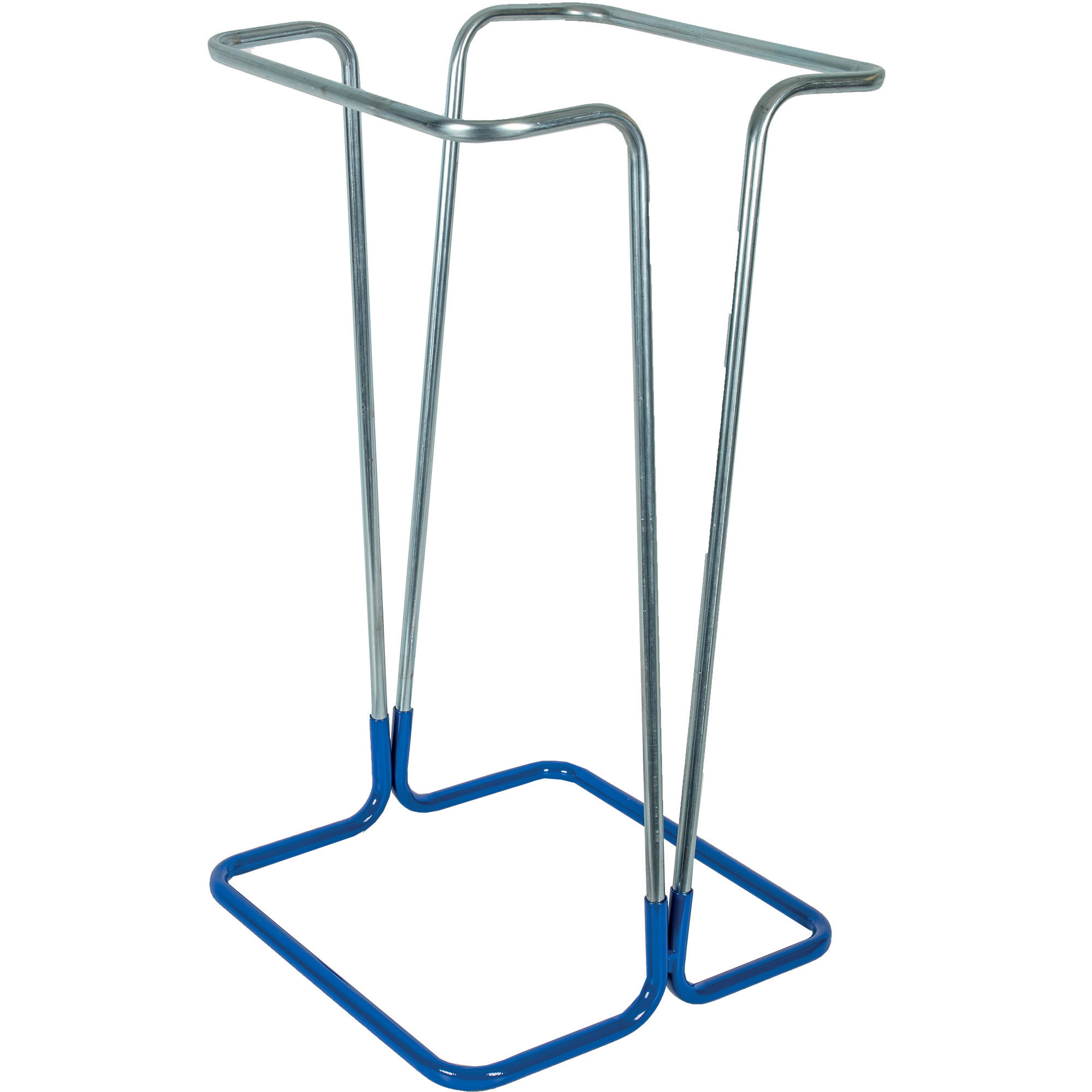 Support sac poubelle d'intérieur sur pied bleu sans couvercle 110 L