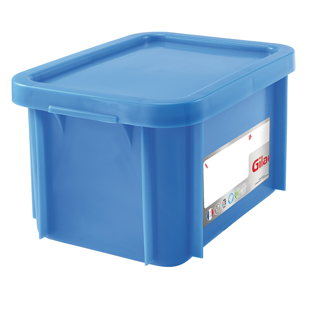 GILAC Bac bleu HACCP avec couvercle 15 L Gilac