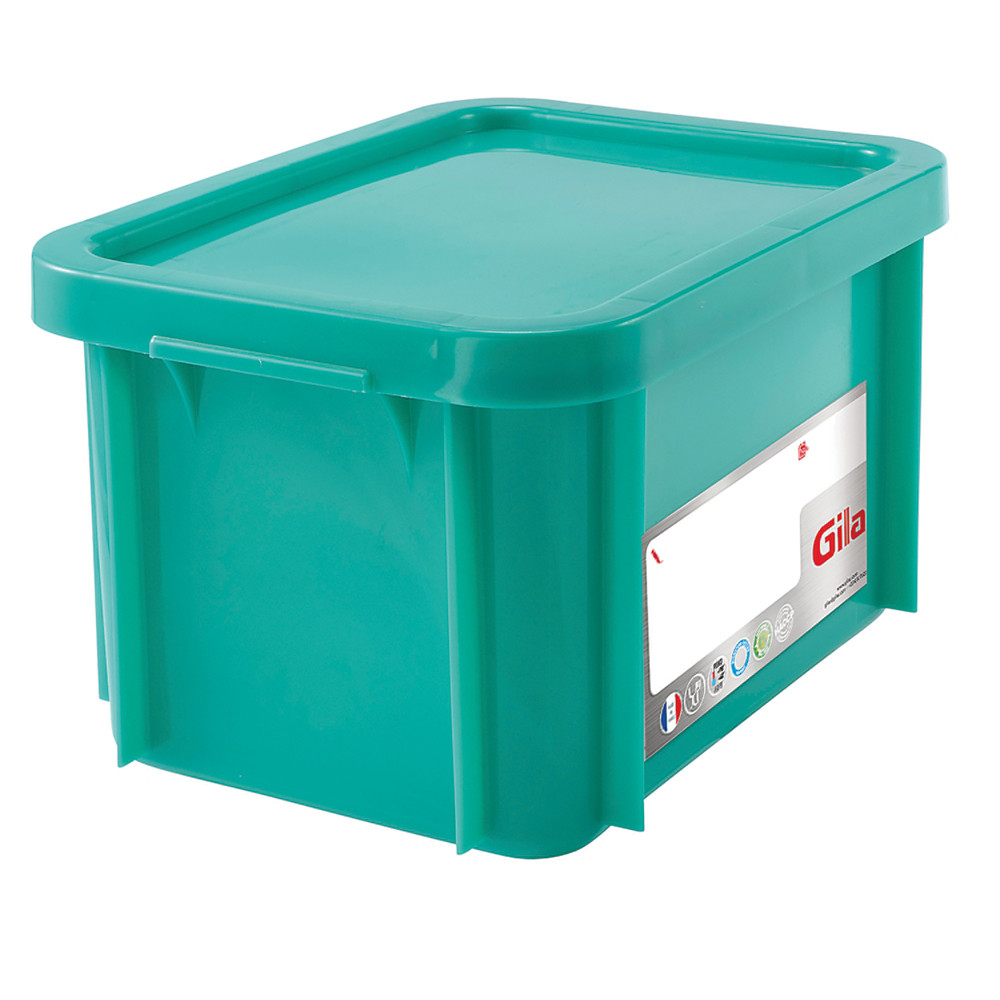 GILAC Bac vert HACCP avec couvercle 15 L Gilac
