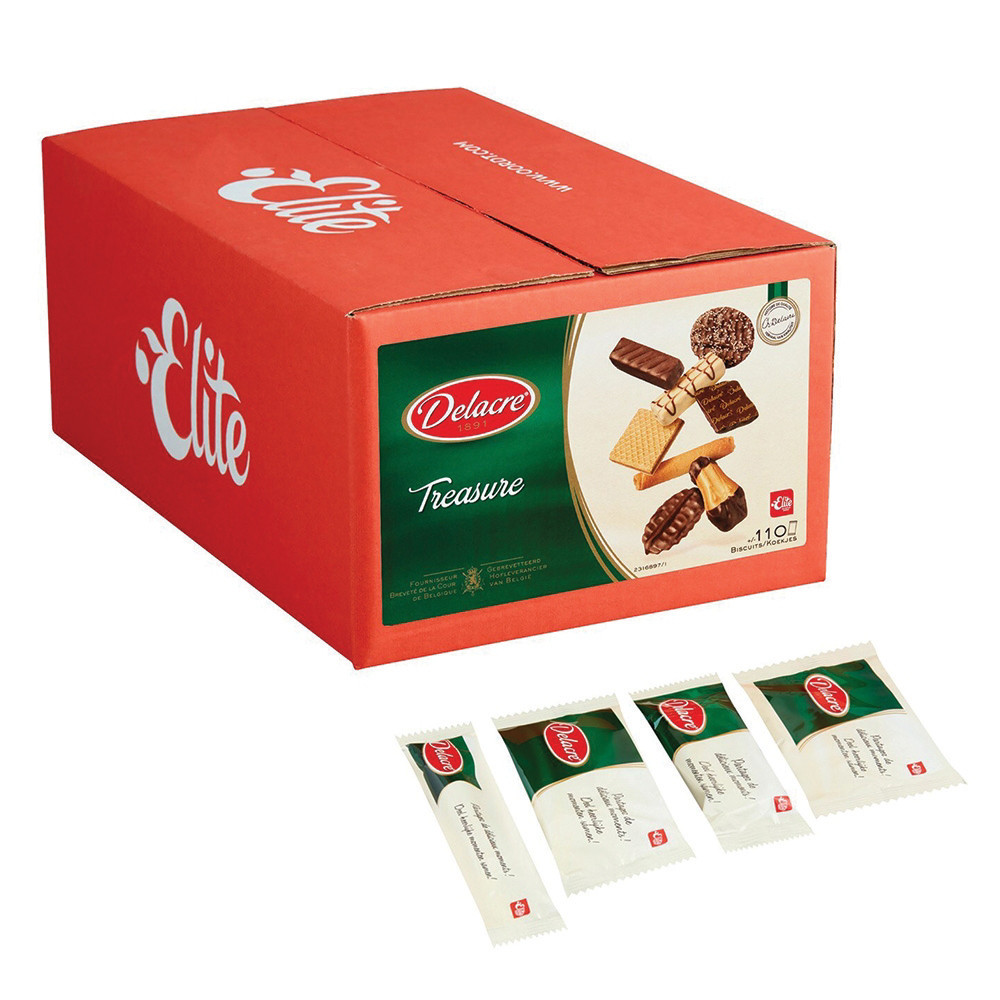 ELITE BISCUITS Biscuits Delacre Treasure, assortiment de 900 g