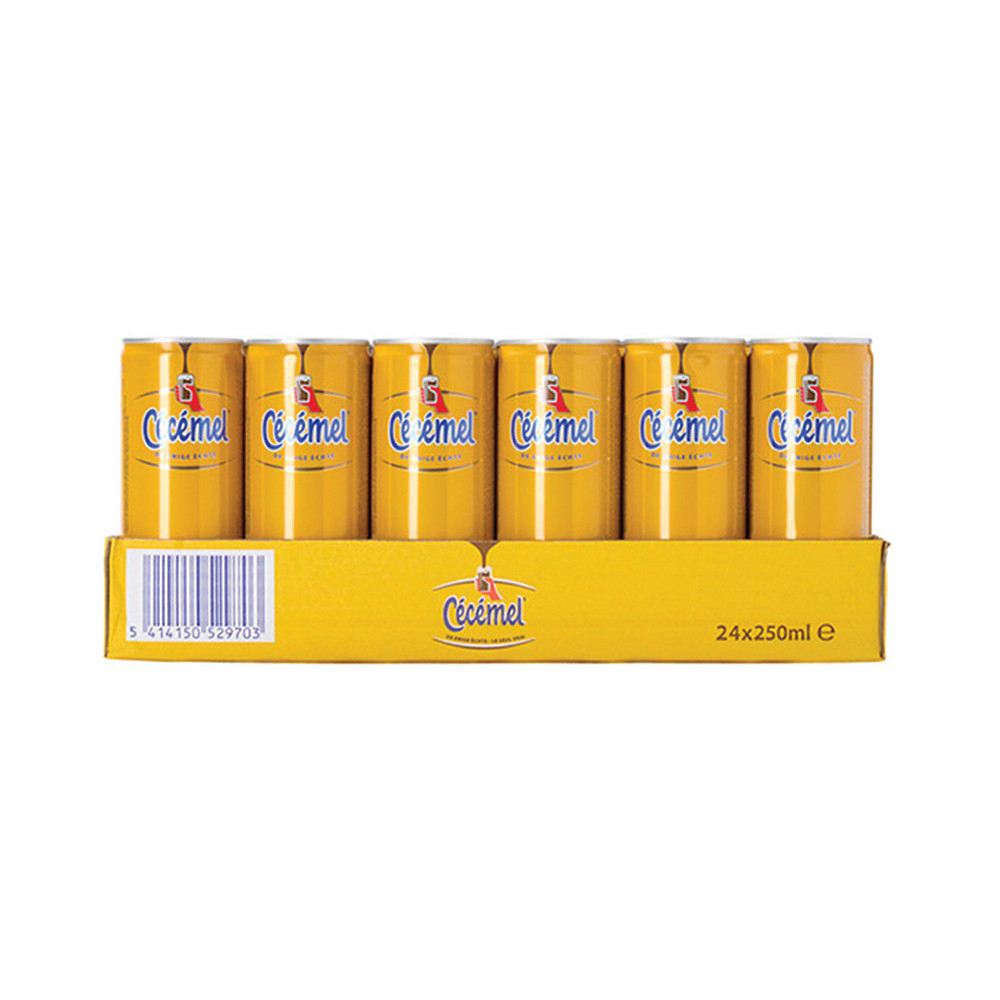 CECEMEL Lait au chocolat Ccmel, lot de 24 canettes de 25 cl