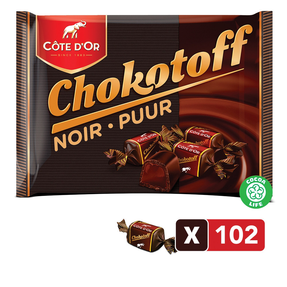 COTE Chocolat noir Chokotoff, sachet de 1 kg