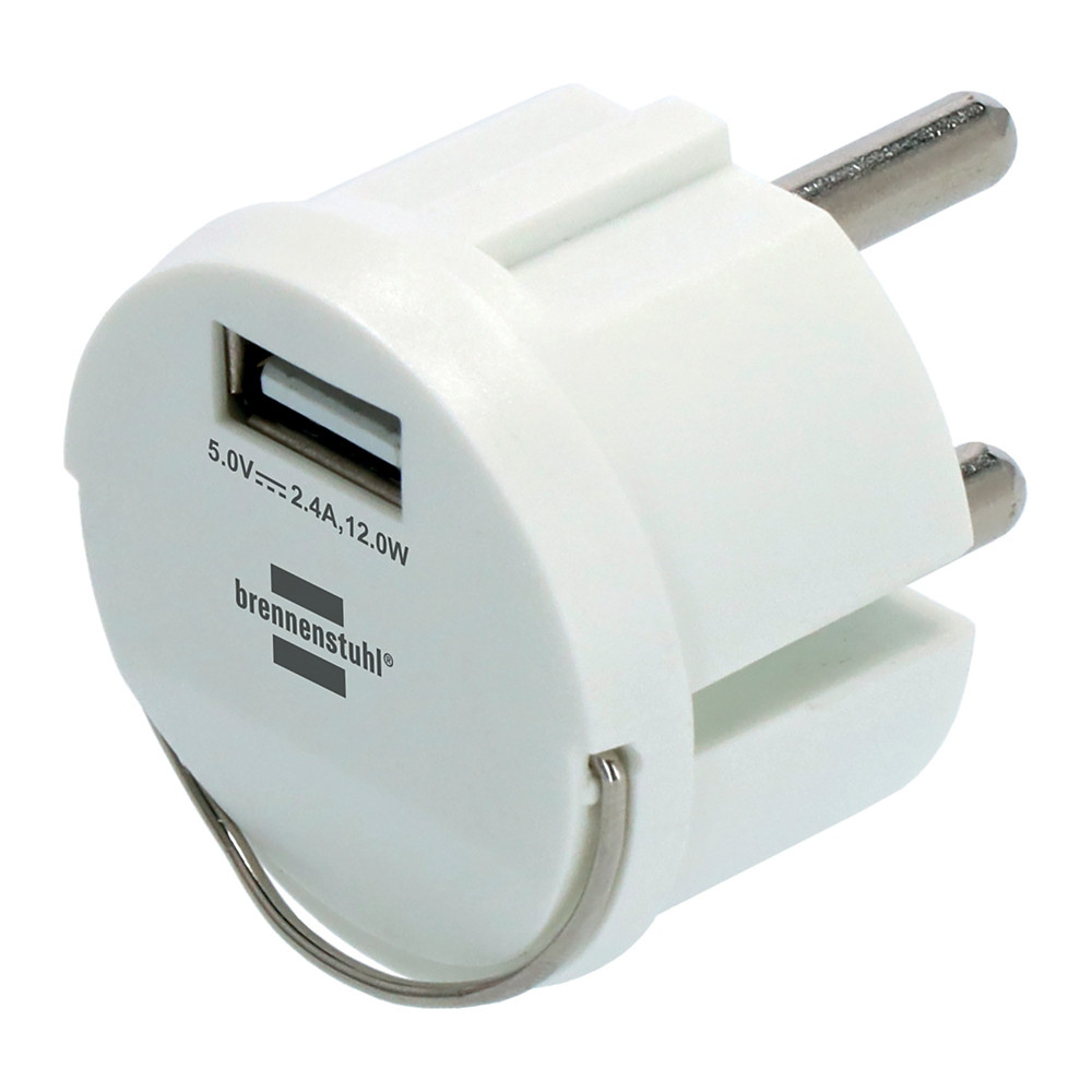 BRENNENSTUHL Adaptateur secteur USB 2.4 BRENNENSTUHL, blanc