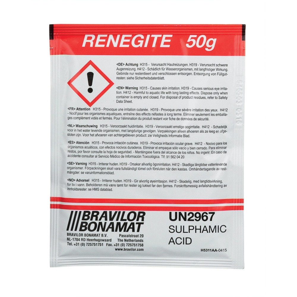 Détartrant 50 g, lot de 15 sachets