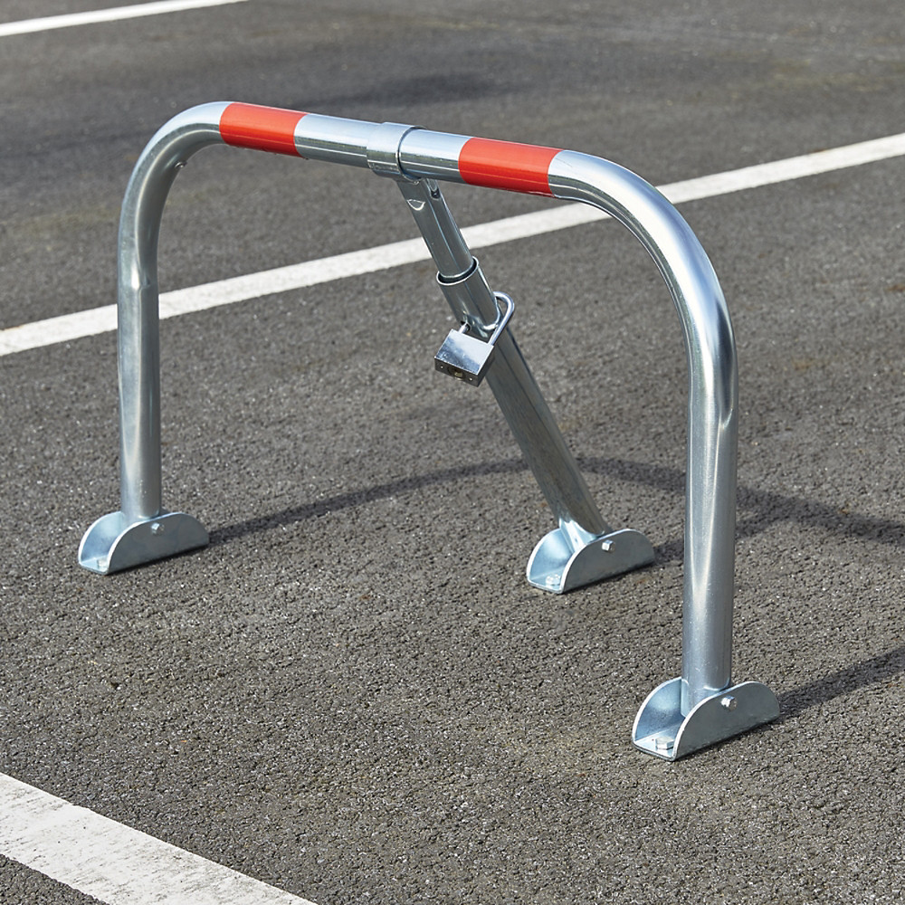 MOTTEZ Barrire rabattable conomique avec cadenas