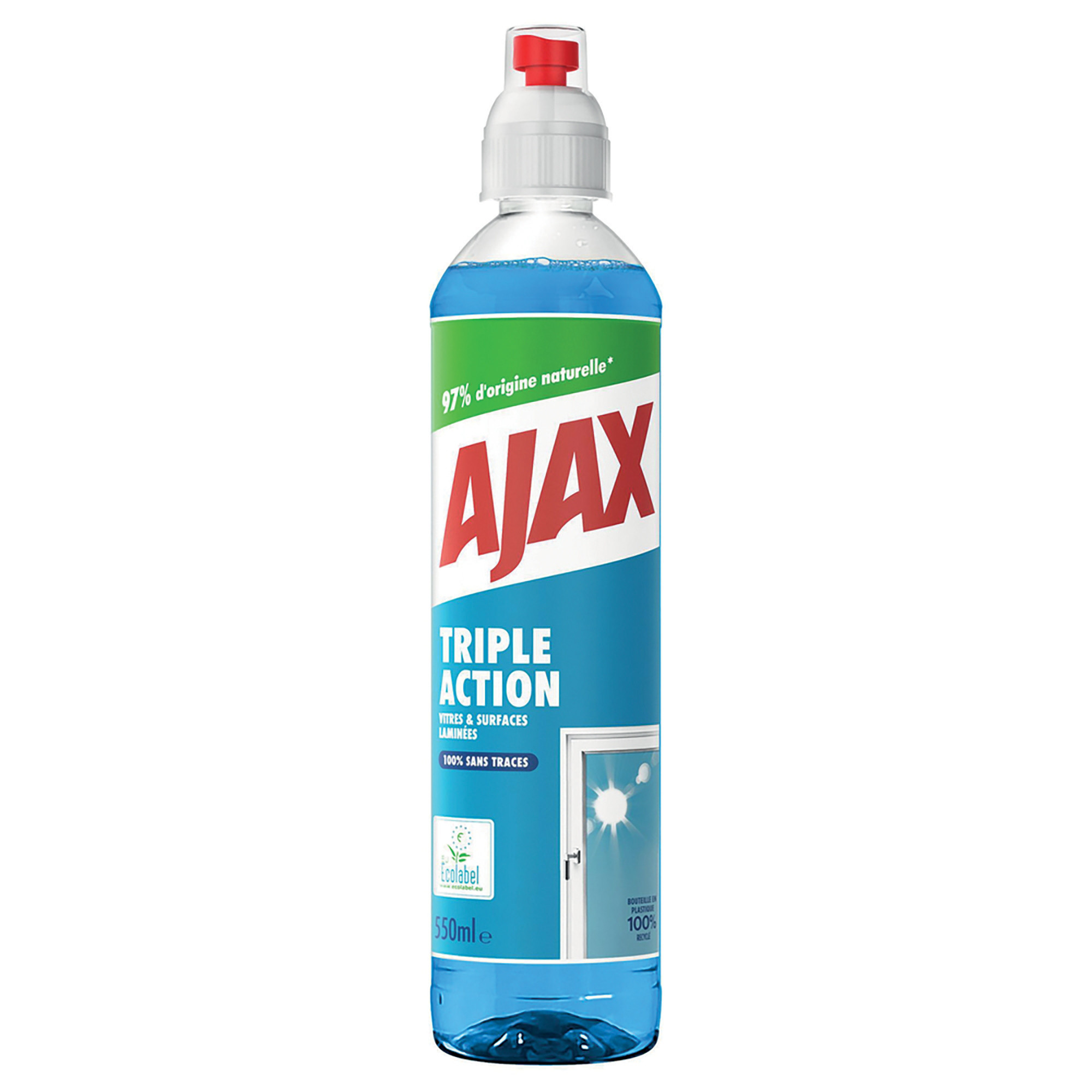 Nettoyant vitres Ajax triple action 550 ml
