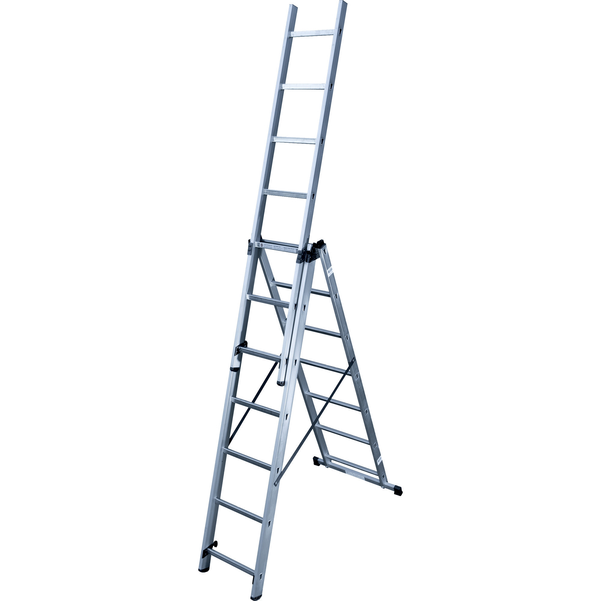 Echelle transformable 3 plans HAILO 3 x 7 échelons