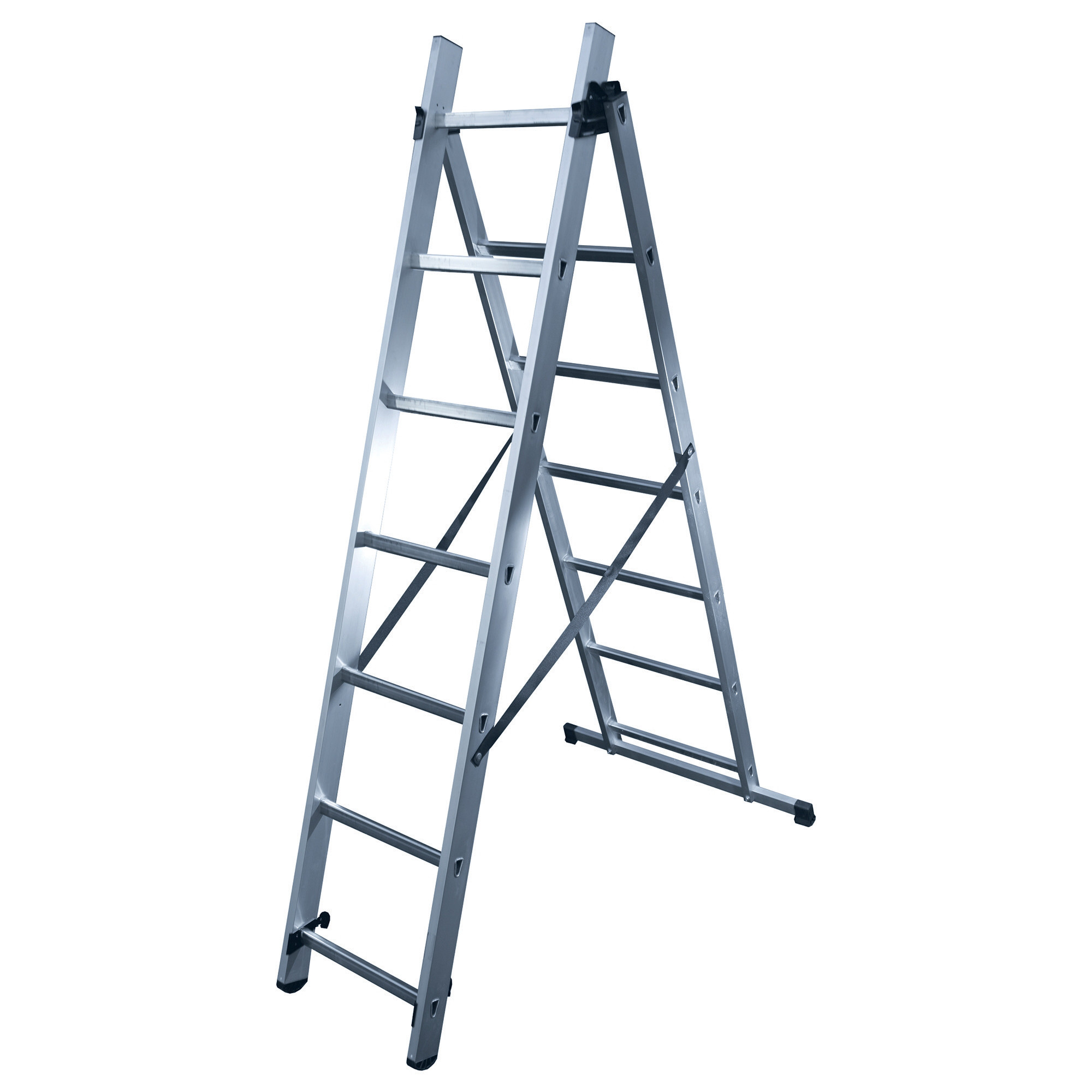 Echelle transformable 2 plans HAILO 2 x 7 échelons