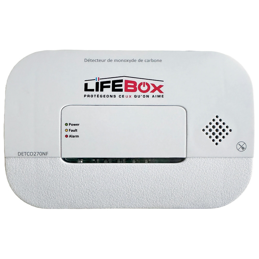 LIFEBOX,Dtecteur monoxyde de carbone NF Lifebox