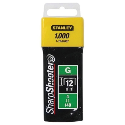 1000 agrafes type G 12 mm Stanley TRA708T
