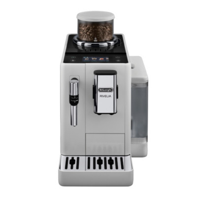 Machine à café expresso à grains DeLonghi Rivelia FEB4435.B, coloris blanc