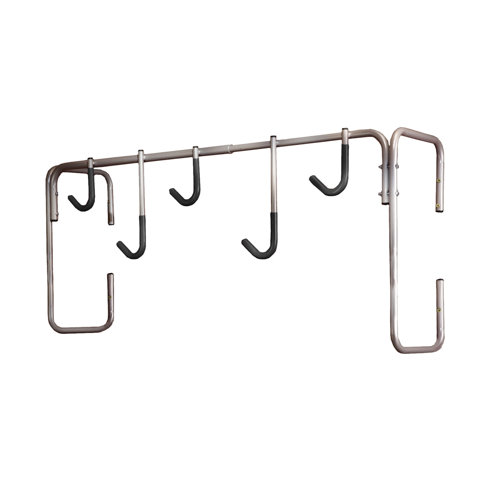 Support mural pour vélos avec crochets, 5 places