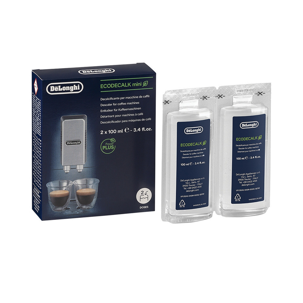 Détartrant EcoDecalk De?Longhi, lot de 2 doses de 100 ml