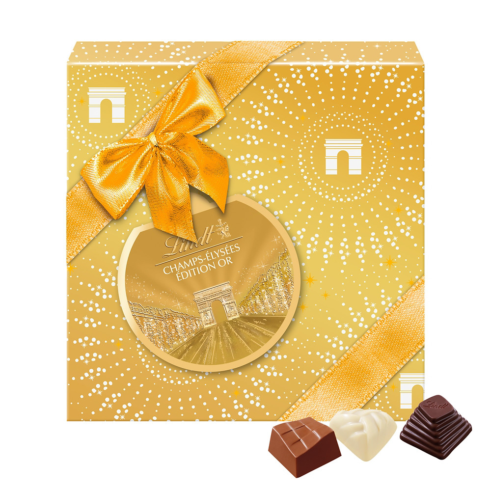 LINDT Assortiment Lindt Champs-lyses dition Or, bote de 237 g